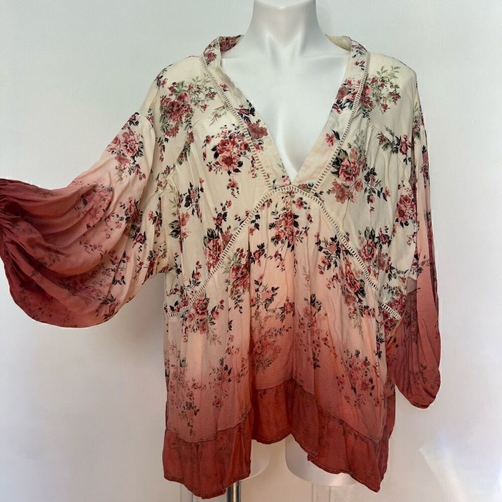 Penelope Rose Boho Full Sleeve Floral Top